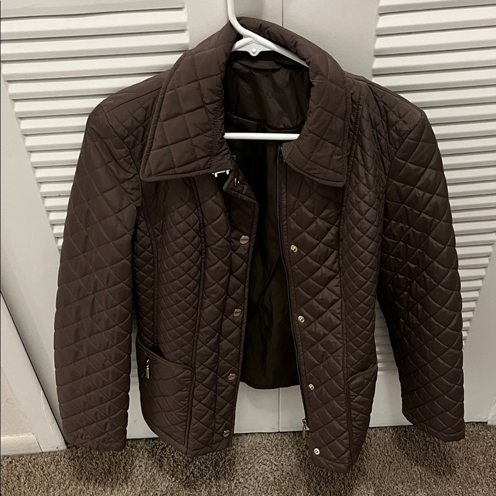 Calvin Klein Quilted Brown Women's Jacket